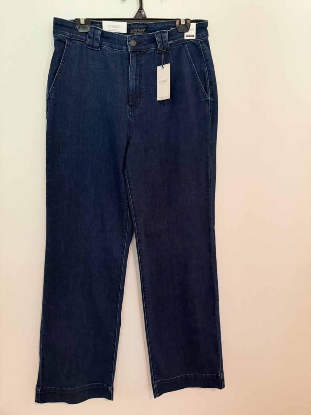 *NWT* Judy Blue 13/31 High Waist Wide Leg Jeans, Dark Wash
